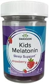 Swanson Kids Low Dose Melatonin Gummies - Supplement - Sleep & Relaxation - (60 Gummies, 1mg Each)