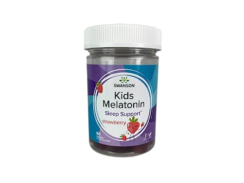 Swanson Kids Low Dose Melatonin Gummies - Supplement - Sleep & Relaxation - (60 Gummies, 1Mg Each) #TOP5