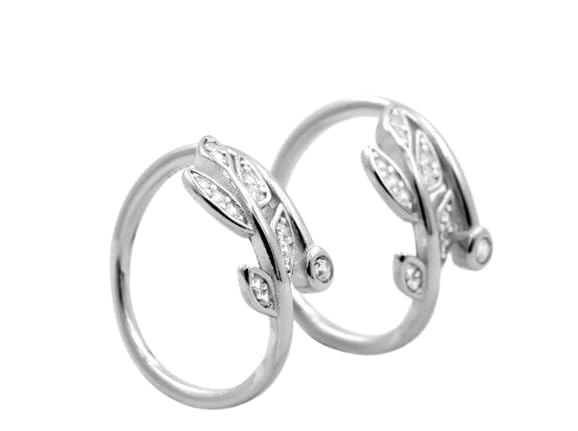 pahel - "the silver that shines" Silver Flower Toe Rings ? Blooming Beauty Inspired Design, Lightweight and Durable-picture-18