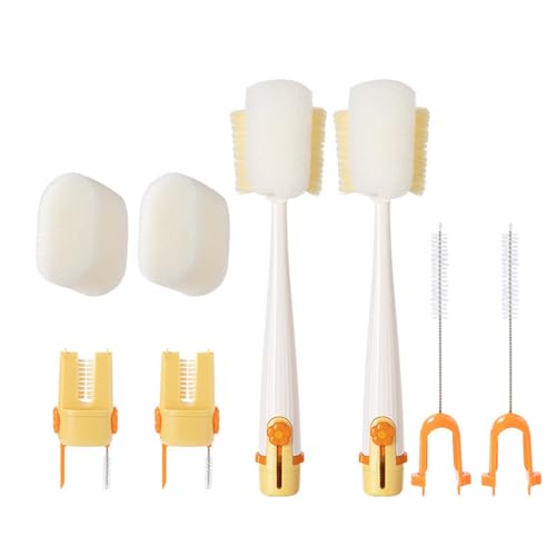 Bouteilles d'eau et récipients étroits brosse de nettoyage 5 en 1 compacte - 2