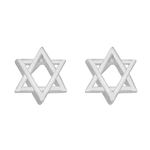 Toscane zilveren Sterling zilveren ster van David Stud oorbellen