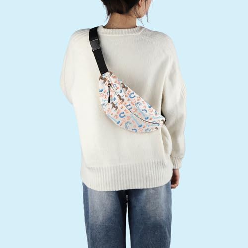 MNIGIU Equestrian Lover Gift Equestrian Crossbody Bag Horse Riding Gift Horse Trainer Gift Equestrian Bum Bag4