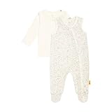 Steiff Baby-Mädchen Set Strampler + T-Shirt Langarm Kleinkind-Schlafanzüge, Cloud Dancer, 074