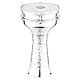 Meinl Percussion Aluminium Jingle Darbuka - Sehr große Handtrommel - Mit Rasseleffekt - Durchmesser 8,25 Zoll - Aluminium, Silber (HE-315)