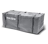Mockins 100% Waterproof Gray Hitch Rack Cargo Carrier Bag 57' x 19' x 24' Made of Heavy Duty...