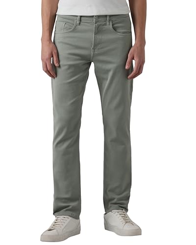 Image of MUFTI Men Jeans | Straight Fit with Classic Five-Pocket Style & Light Faded Wash | Stretchable Cotton Polyester Blend for Casual & Smart Casual Wear