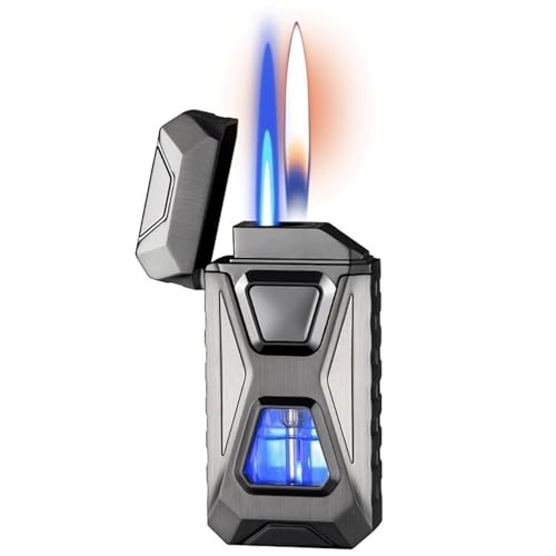 Encendedor recargable con control por voz y doble llama