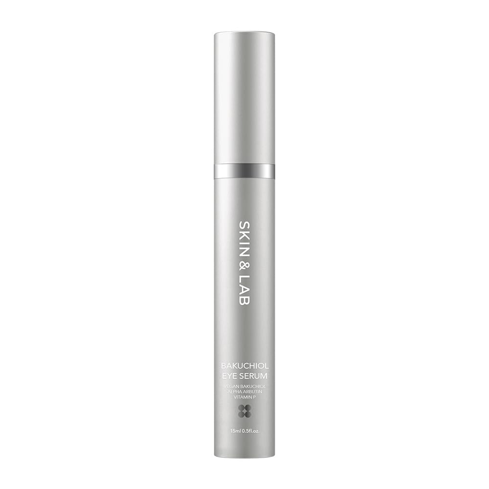 [SKIN&LAB] Bakuchiol Eye Serum with Caffeine, Roll-on Korean Under Eye Serum, Anti-Aging Wrinkle Care for Fine Lines, vegan, cruelty-free (0.5 Fl Oz)