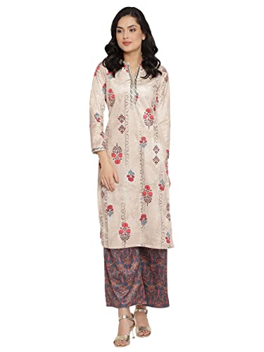 Image of Ahalyaa Women's Digital Print Velvet Kurta With Palazzo (AHKUPZ-COMBO-411-12-13)