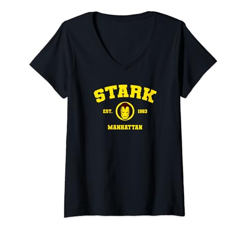T-Shirt Marvel Iron Man Stark en coton léger pour une silhouette féminine et moderne