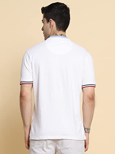 Image of Dennis Lingo Men's Cotton Slim Fit Mandarin T-Shirt