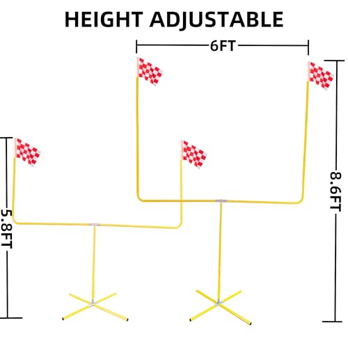 image for Desyeryamimi Football Field Goal Post - 8.6 ft x 6 ft Steel Tube Frame