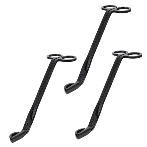 Cabilock 3 Pcs Wick Candle Scissors Candle Wick Snuffers Stainless Steel Wick Clippers Sturdy Wick Trimmers Wick Cutters Wear-resistant Scissors Trimmers for Candle Wick