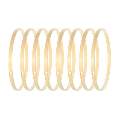 PATIKIL 6 Inch Bamboo Macrame Hoop