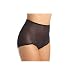 Rago Women's V Leg Light Weight Control Brief Panty, Black, Large (30)