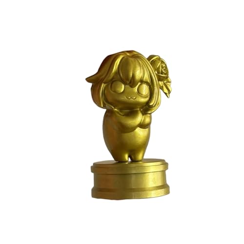 【YAORUI】ドロシー ドロ フィギュア 勝利の女神:ニケ 人気キャラ doro 萌えグッズ 可愛い 面白い ゴールドdoro トロフィー 小物 置物 お部屋 車 オフィス 飾り 小道具 イベント 誕生日 クリスマス プレゼント 周辺 (ゴールドドロ)