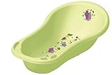 mit Stöpsel Baby Badewanne XXL mit Stöpsel Hippo limone grün 100 cm