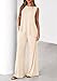 PRETTYGARDEN Women's 2026 Two Piece Matching Lounge Sets Asymmetrical Split Tank Tops Wide Leg Pants Summer Outfits Tracksuit (Beige,Medium)