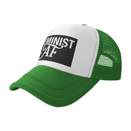 Feminist AF Trucker Hat Snapback Mesh Baseball Cap Unisex