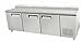 Atosa 93 3 Door Commercial Refrigerated Pizza Prep Table MPF-8203