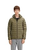 TOM TAILOR Denim Hommes Veste matelassée légère 1031780, 10415 - Dusty Olive Green, M