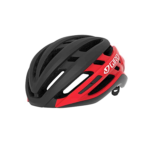 Giro Agilis MIPS Mens Road Cycling Helmet - Matte Black/Bright Red (2022), Large