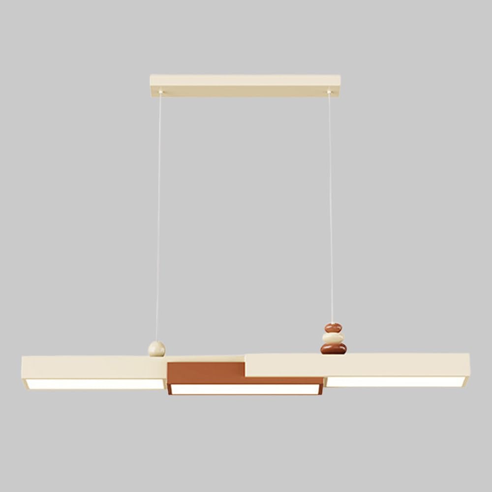 Lampa wisząca z długą listwą, biała metalowa lampa wisząca z akrylowym kloszem, ultracienkie lampy wiszące do jadalni, nowoczesna lampa LED Chaner - 27 W, minimalistyczne lampy sufitowe LWX