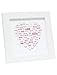 Produktbild Deknudt S45SK1LOVE_15,0x15,0 Weißer Bilderrahmen mit Herzmotiv, Holz