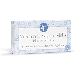 Femallay Organic Vaginal Melts – Blueberry – Moisturizes and Refreshes – 14 Count + Applicator | Feminine Moisturizing Support for Gentle Daily Vaginal Hydration & Comfort, with Natural Ingredients that Sooth and Refresh