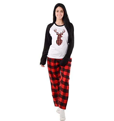 USBD Family Matching Pajama Sets Buffalo Plaid Couple Matching PJ Set Festive Holiday PJs for Men Women3
