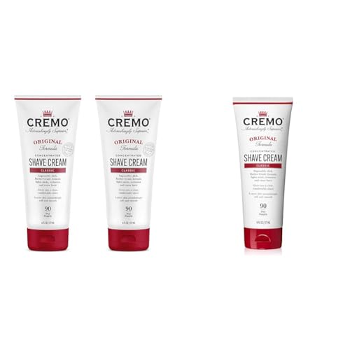 Cremo Barber Grade Original Shave Cream Bundle with Astonishingly Superior Ultra-Slick Formula, 6 Fl Oz (2 Pack)