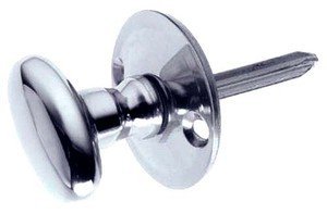 Originalforgery Chrome Door Security Rack Bolt Splined Knob In Polished
