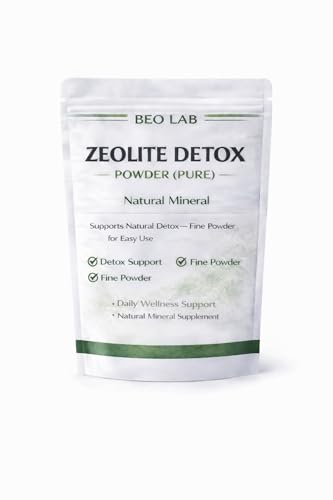 Zeolite Detox Cleanse Pure Zeolite Clinoptilolite Powder 10 Oz Pure Micronized Mineral Supplement 300 Servings (10 OZ) 300 g