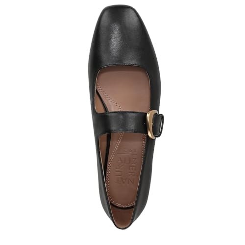 Naturalizer Women's Cosmic Mary Jane Flat, Black Leather, 9 Wide by Naturalizer - Image 5