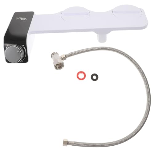 HAMPPLIES Accesorio Bidé para Inodoro No Eléctrico con Doble Boquilla Autolimpiante Boquilla para Lavado Femenino Higiene Personal Compatible con Asientos Estándar Fácil Instalación y Uso