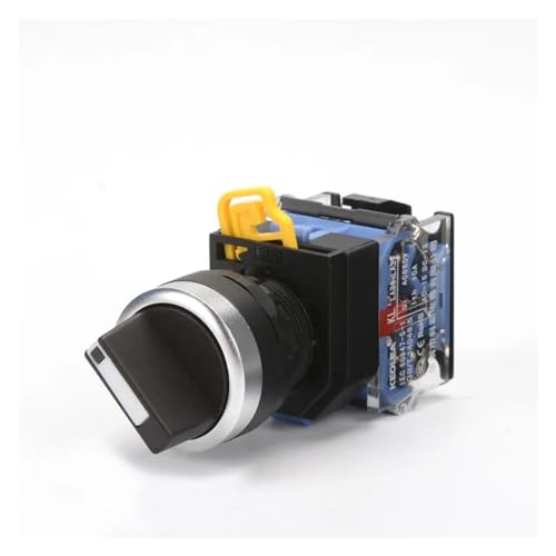Sélecteur de conversion LA38-11XY 22mm avec contact fiable et commutation fluide noir