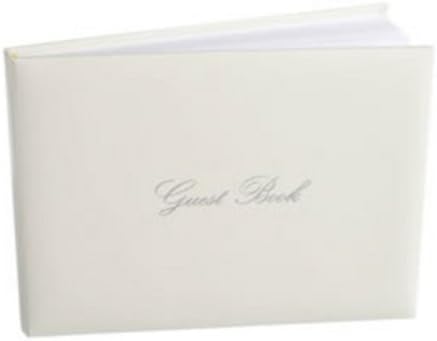 White and Silver Guest Book