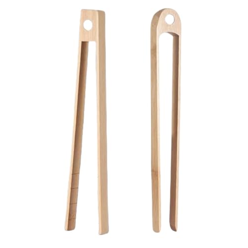 Alicates de refuerzo - lengüeta tostadora magnética, 8,7 pulgadas de madera pinzas para tostadoras | Restaurantes de cocina Alicates con mango confortable, utensilios de cocina para tocino, magdalena