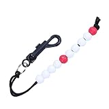 Fulenyi Cuentas para golf, cuentas de diamantes de imitación, contador de golf; pulseras de palos de golf para mujeres, con clip para amantes del golf