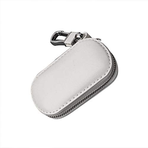 Seasaleshop- Etuis Porte Clés Cuir, Porte-Clé Voiture Porte-Monnaie Sac À Poche Sécurité, Pochette Porte Clef Cuir avec Porte Clé Voiture pour Hommes Noir Cover
