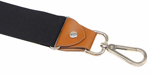 Image of Doloise Mens Suspenders with 3 Swivel Hooks Belt Loops 1.4 Inch Wide Heavy Duty Adjustable Braces