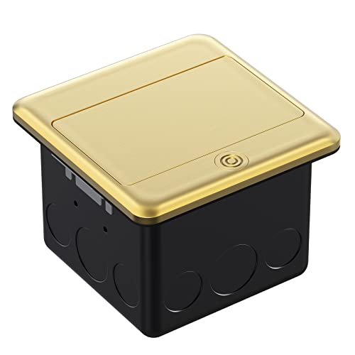 WEBANG Pop Up Floor Outlet Box with 20 Amp Tamper-Resistant Type A & Type C USB 5V/5.0A Recepatacle Outlet, Corrosive Resistant Hardware, ETL Listed, Gold by WEBANG - Used condition - Image 5