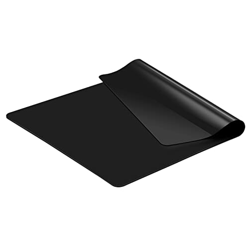 KITCHENRAKU KR Thickened Extra Large Silicone Countertop Protector, Nonstick, Nonskid, Craft & Table Mat (Black, 50x70cm)