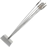SUPVOX Portafotos y Base Cuadrada para Sujetar Fotos y Notas de Resina Estilo Árbol Plata 8 Pinzas Flexibles en Escritorio o Hogar