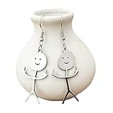 Funny Doodle Drop Earrings with Metal Elegant Hooks Jewelries for Performance Travel Dating Shopping