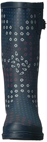 Western Chief Printed Tall Rain Boot For Women - Round Toe, Removable Insole, And Lightly Padded Footbed Pretty Pattern 9 M #TOP1