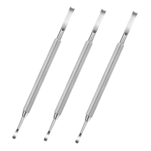SOESFOUFU 3pcs Nail Push Pedicure Tools Nail Polish Scraper Cuticle Pusher Nail Cleaner Nail Scraper Cuticle Remover Manicure Tools Nail Polish Remover Nail Tools Cuticle Tools