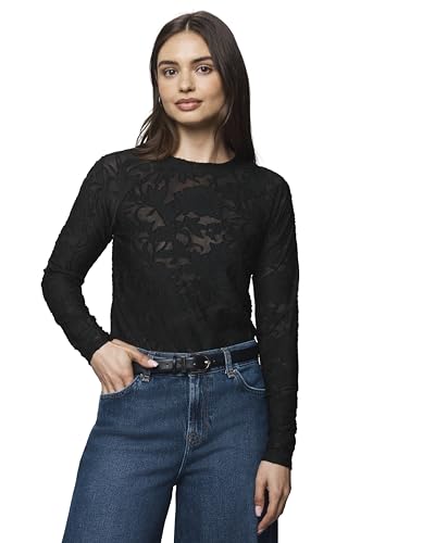 T-shirt manches longues Cecelia floral pour femme au style casual chic