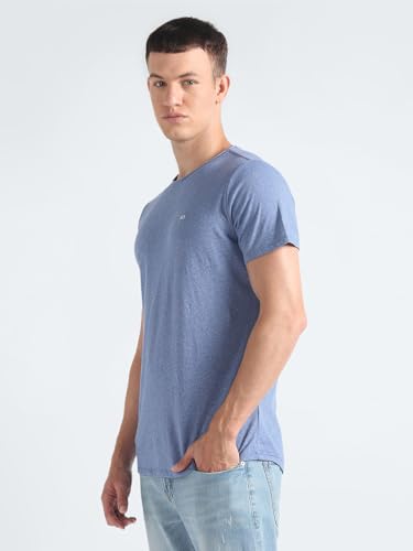 Image of Tommy Hilfiger Men's Cotton Solid Slim Fit T-Shirt