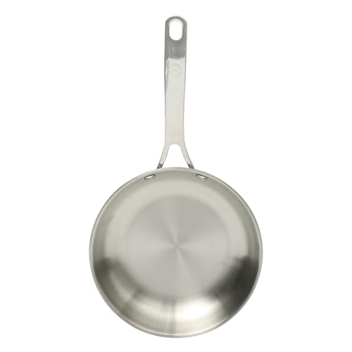 Image of Martha Stewart Castelle 8 inch Stainless Steel Frying Pan Non Toxic Fry Pan Skillet